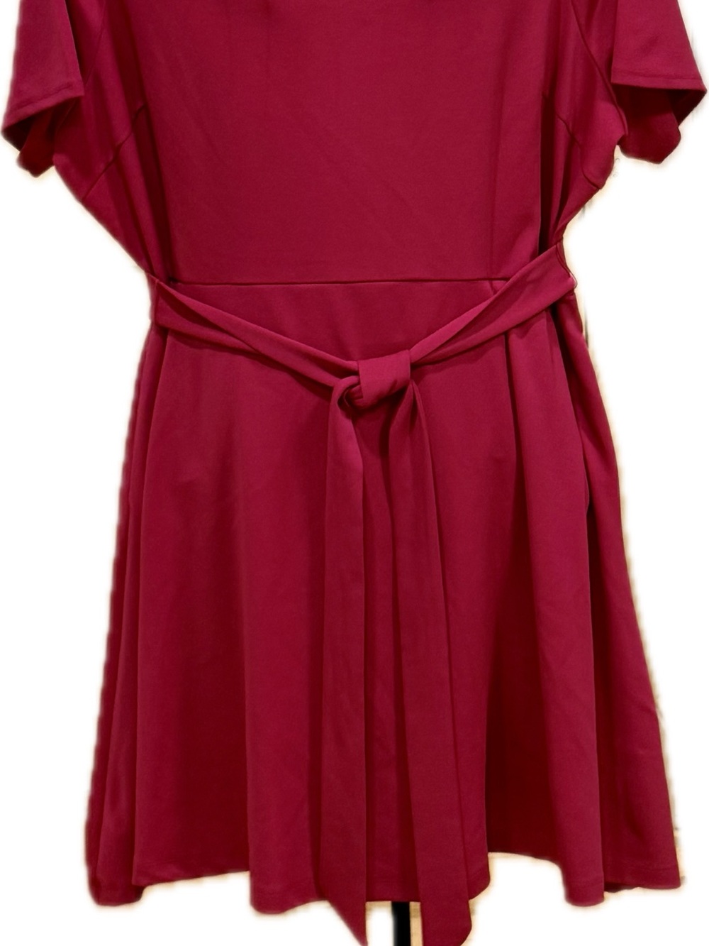 Lane Bryant' Magenta Tie-Waist Dress